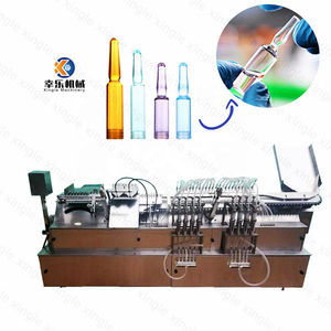 8 aiguilles 1-2 ml 5-10 ml 5-20 ml fabricant d'ampoules automatique remplisseur liquide ampul scellant ampoule fermée machine de remplissage et de scellement